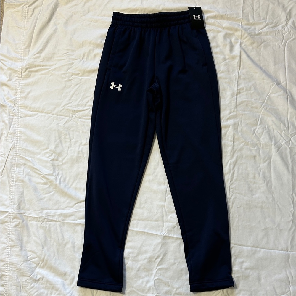Under Armour Dark Navy Blue Fleece Sweatpants Mens Small NWT